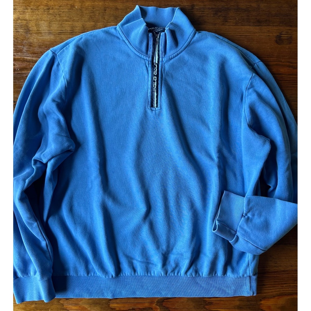 Polo Ralph Lauren Blue 1/4 Zip Golf Pullover Large